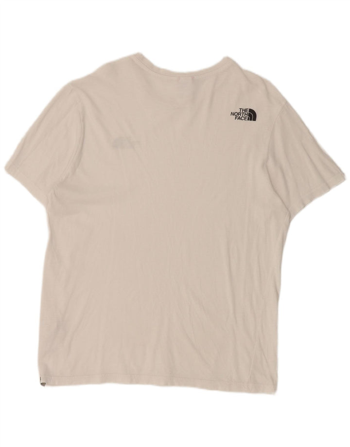 Γυναικείο T-Shirt North Face Top από μεσαίο λευκό βαμβακερό