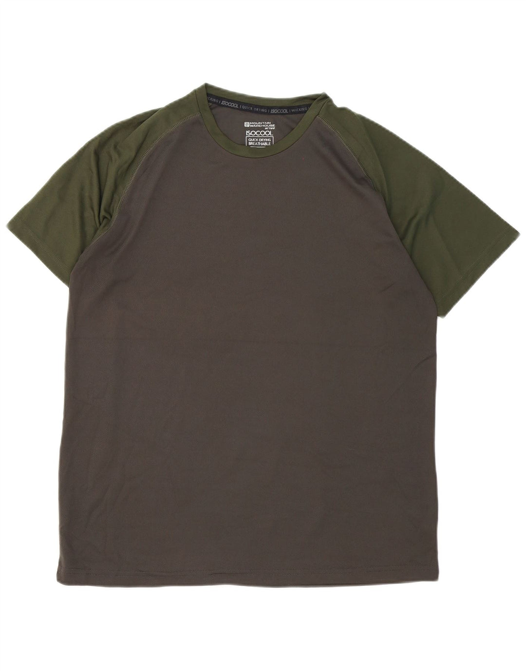 Ανδρικό T-Shirt Mountain Warehouse Top Large Grey Colourblock Polyester