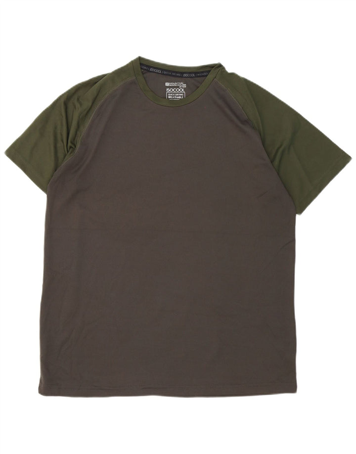 Ανδρικό T-Shirt Mountain Warehouse Top Large Grey Colourblock Polyester