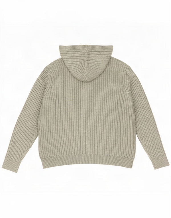 Marks & Spencer Womens Hooded Jumper Sweater UK 18 XL Green Flecked
