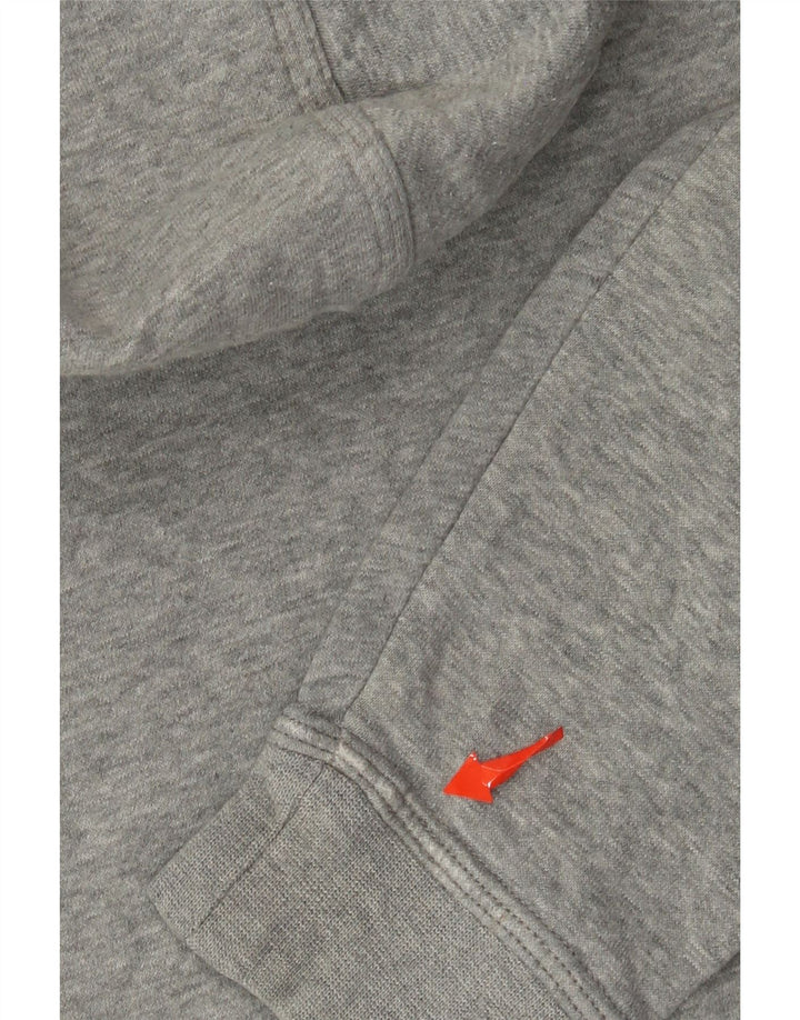 Nike Boys Hoodie Jumper 10-11 ετών Medium Grey Flecked