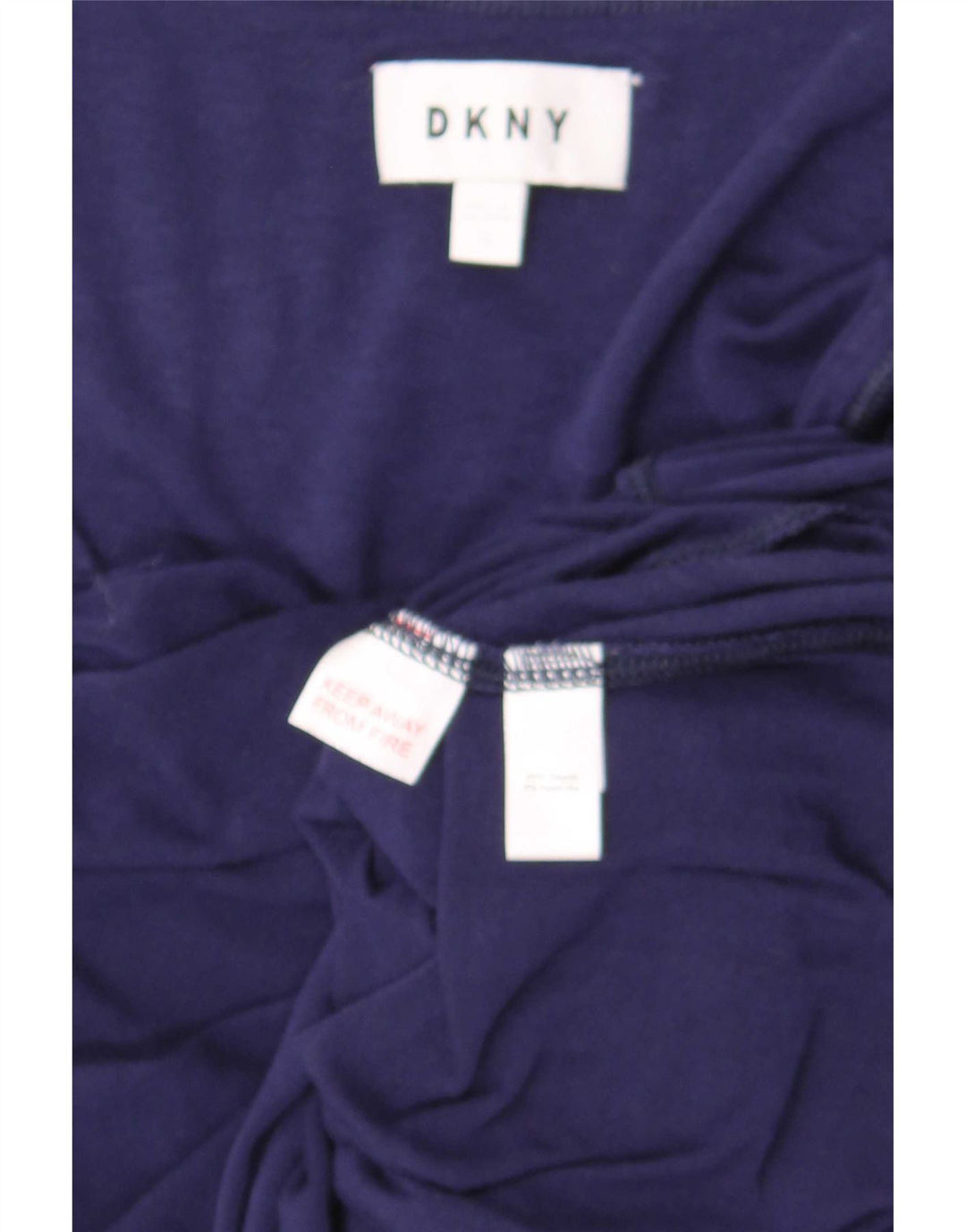 Dkny Γυναικείο τουνίκ Φόρεμα UK 10 Small Navy Blue Rayon