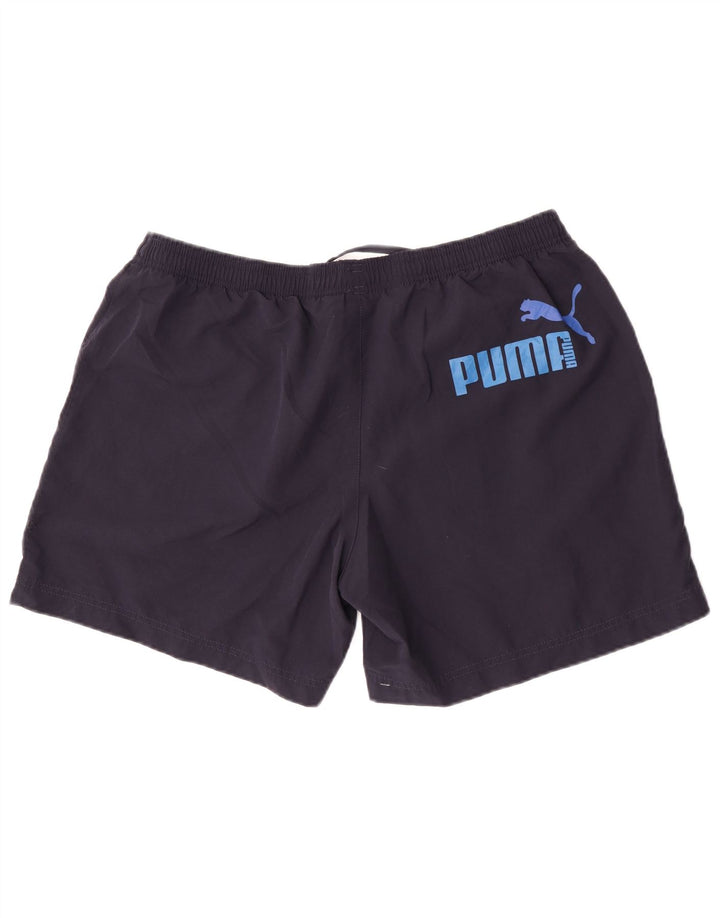 Ανδρικό γραφικό αθλητικό σορτς Puma XL Navy Blue Polyester