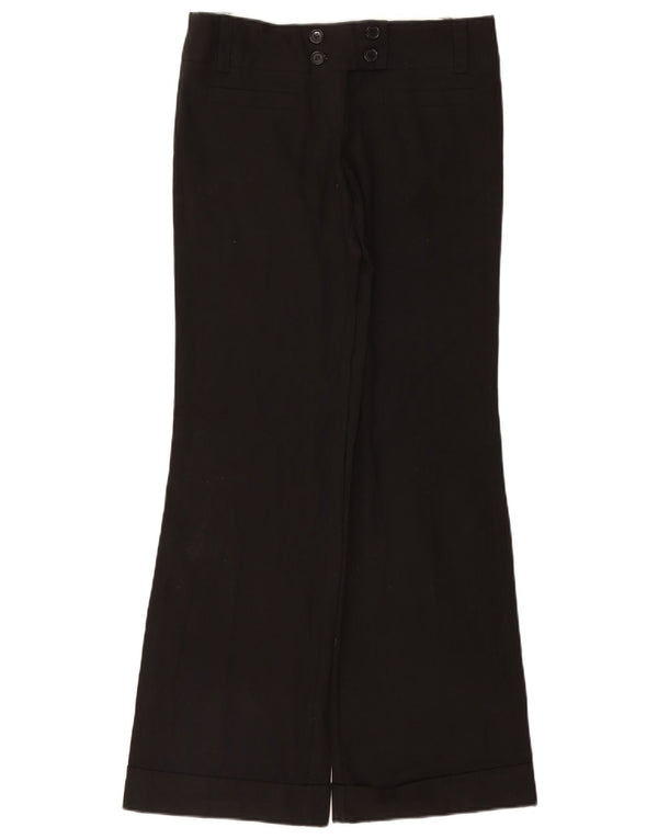 Topshop Γυναικείο Flare Casual Παντελόνι UK 12 Medium W32 L33 Μαύρο
