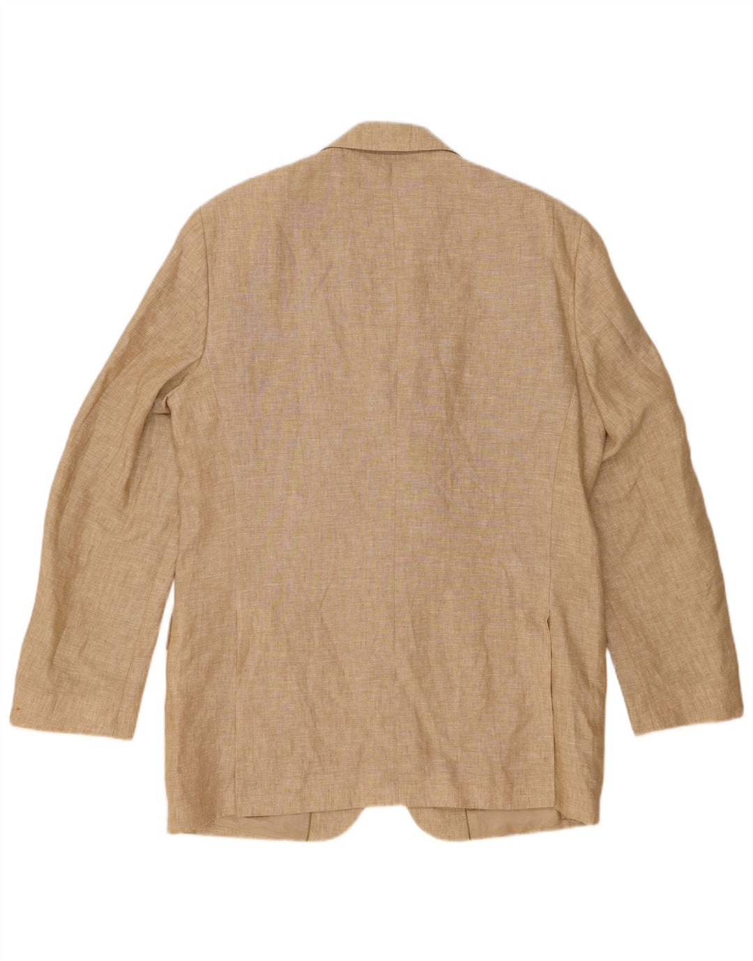 MASSIMO DUTTI Ανδρικό σακάκι σακάκι με 3 κουμπιά UK 38 μεσαίο μπεζ λινό