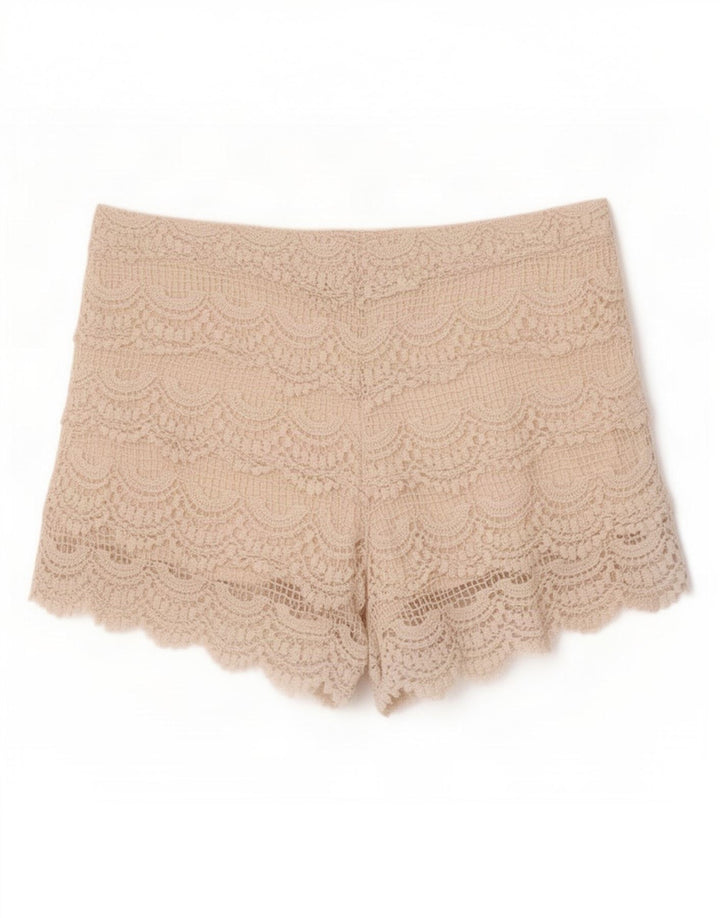 Zara Γυναικείο κροσέ Hot Παντελόνι Small W26 Off White