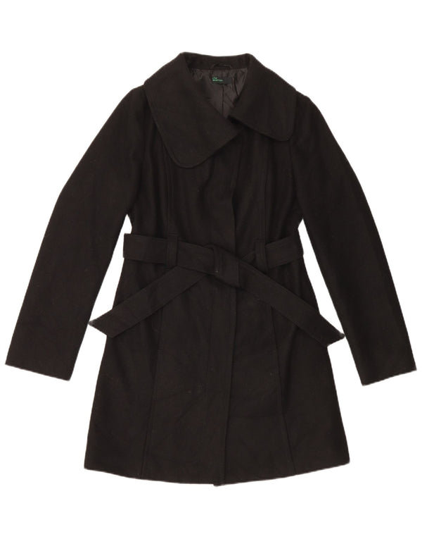 Γυναικείο Παλτό Benetton IT 40 Small Black Wool