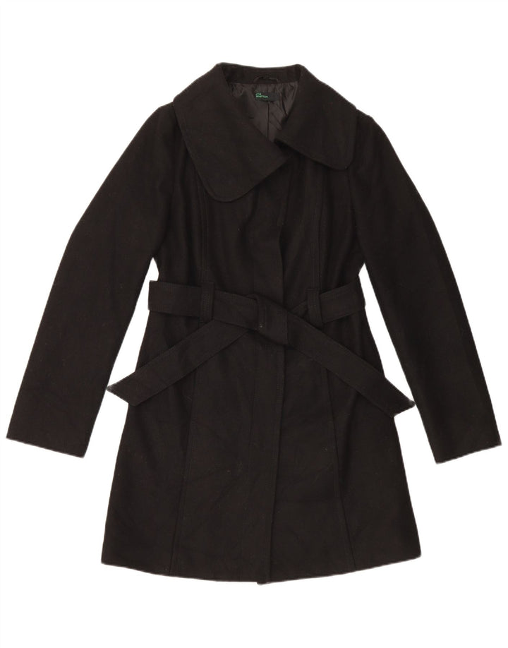 Γυναικείο Παλτό Benetton IT 40 Small Black Wool