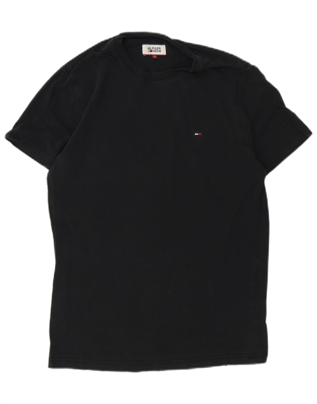 Ανδρικό T-Shirt Tommy Hilfiger Top Μικρό μαύρο βαμβακερό