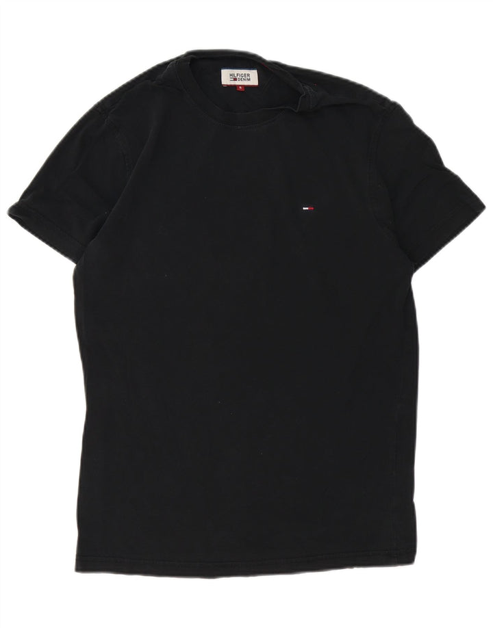 Ανδρικό T-Shirt Tommy Hilfiger Top Μικρό μαύρο βαμβακερό