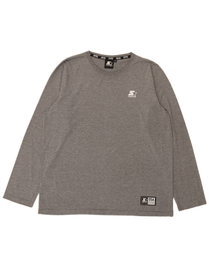 Starter Γυναικείο Μακρυμάνικο T-Shirt Top UK 21 2XL Γκρι