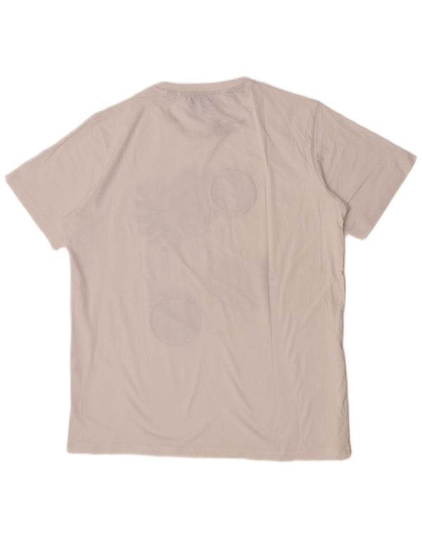 Carrera Γυναικείο T-Shirt Top UK 18 XL Λευκό φλοράλ βαμβακερό