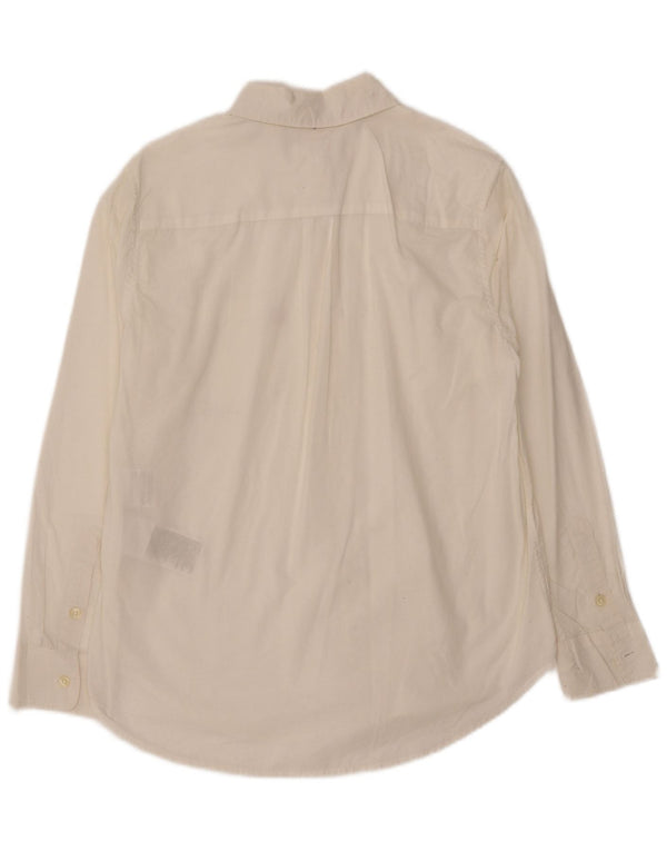 LEVI'S Womens Boyfriend Fit Shirt UK 10 Small White Cotton