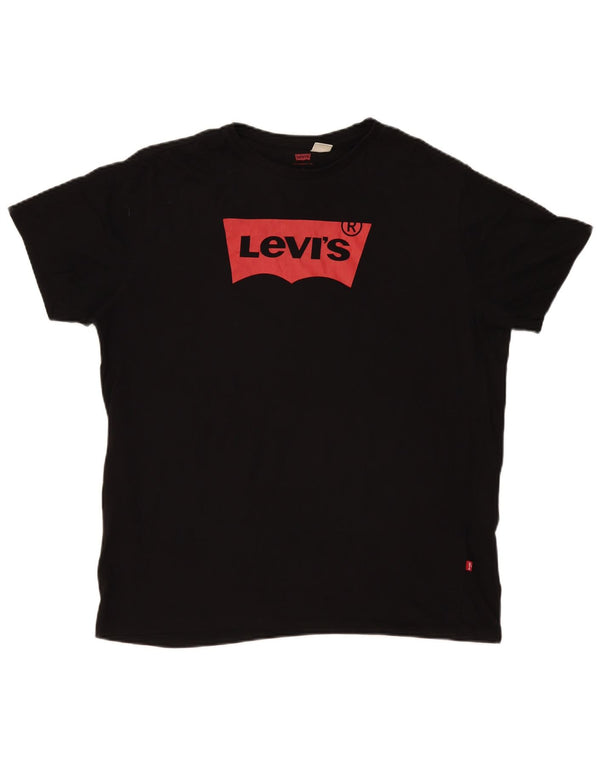 Ανδρικό γραφικό T-Shirt Levi's Top XL Μαύρο βαμβακερό