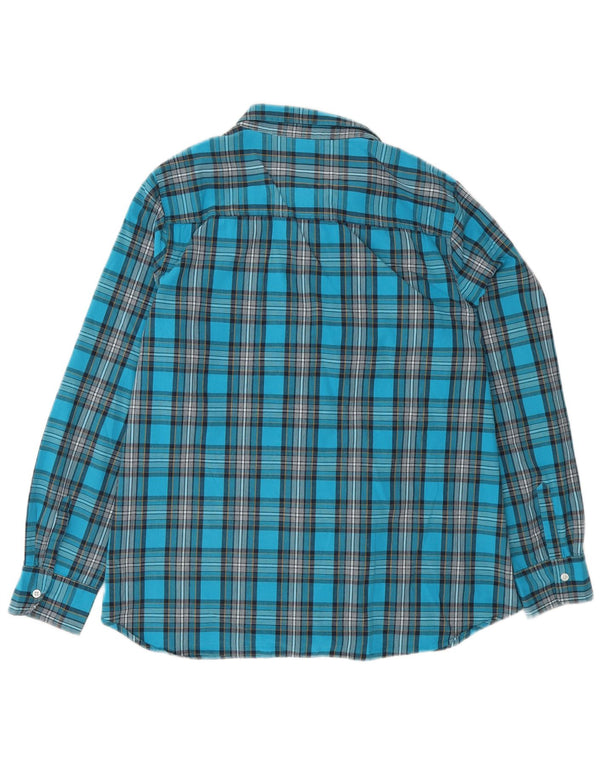 Γυναικείο πουκάμισο Gap Boyfriend Fit UK 16 Large Blue Check Cotton