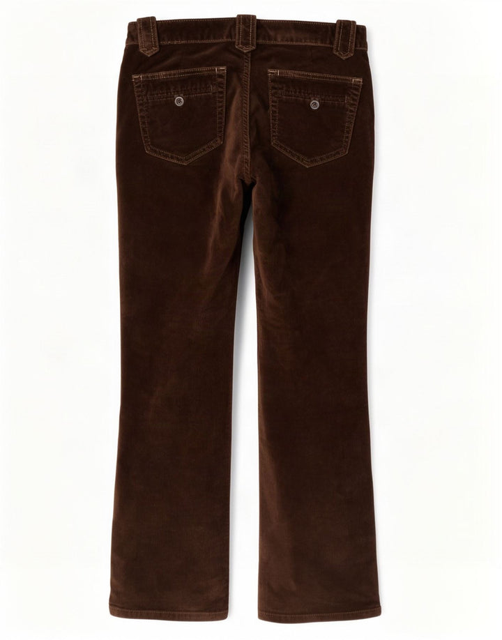 Gap Γυναικείο Stretch Bootcut Velor Casual Παντελόνι W30 L30 Καφέ