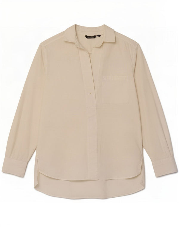 Massimo Dutti Γυναικείο πουλόβερ πουκάμισο EU 38 Small White