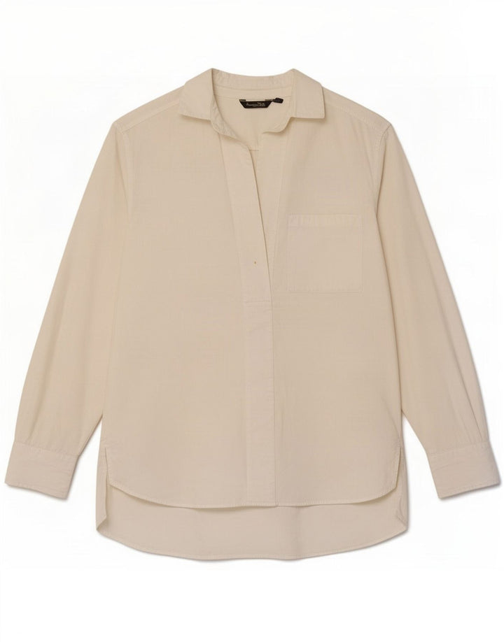 Massimo Dutti Γυναικείο πουλόβερ πουκάμισο EU 38 Small White