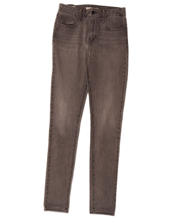 Γυναικείο Levi's 721 ψηλό ψηλό στενό τζιν W27 L32 γκρι βαμβακερό