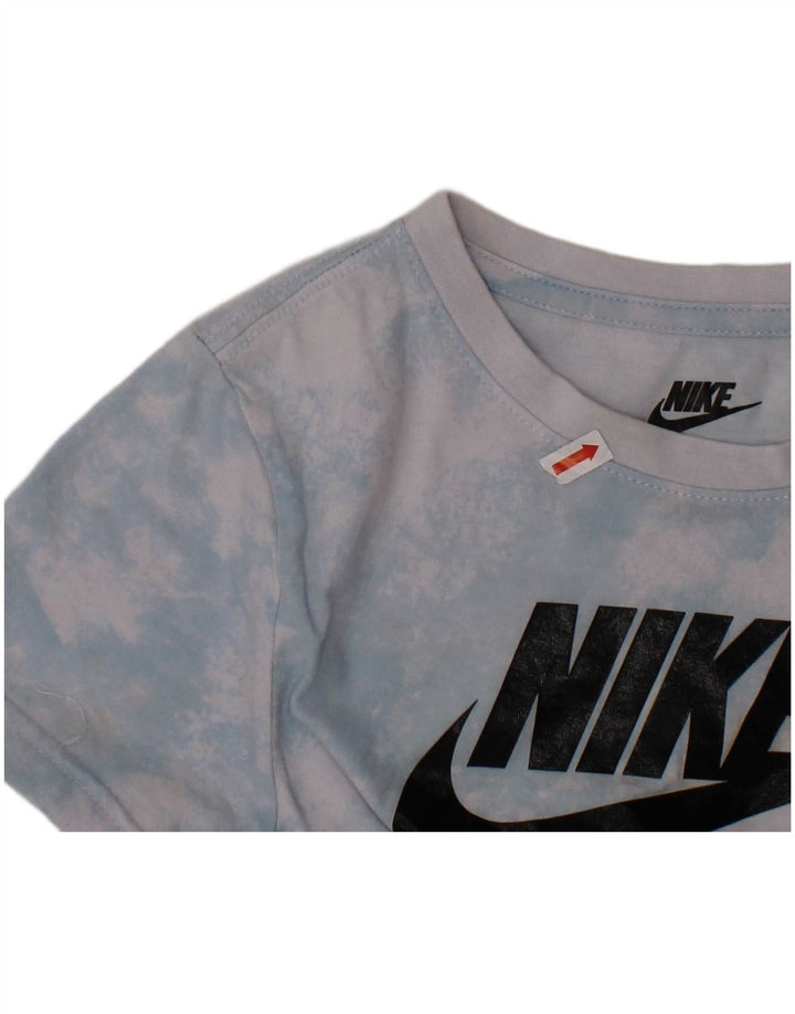 Γραφικό μπλουζάκι NIKE Boys Top 6-7 ετών Μεγάλη μπλε βαφή για γραβάτα