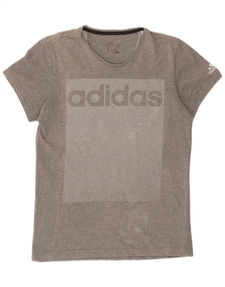Ανδρικό γραφικό T-Shirt Adidas Top Medium Grey Colourblock