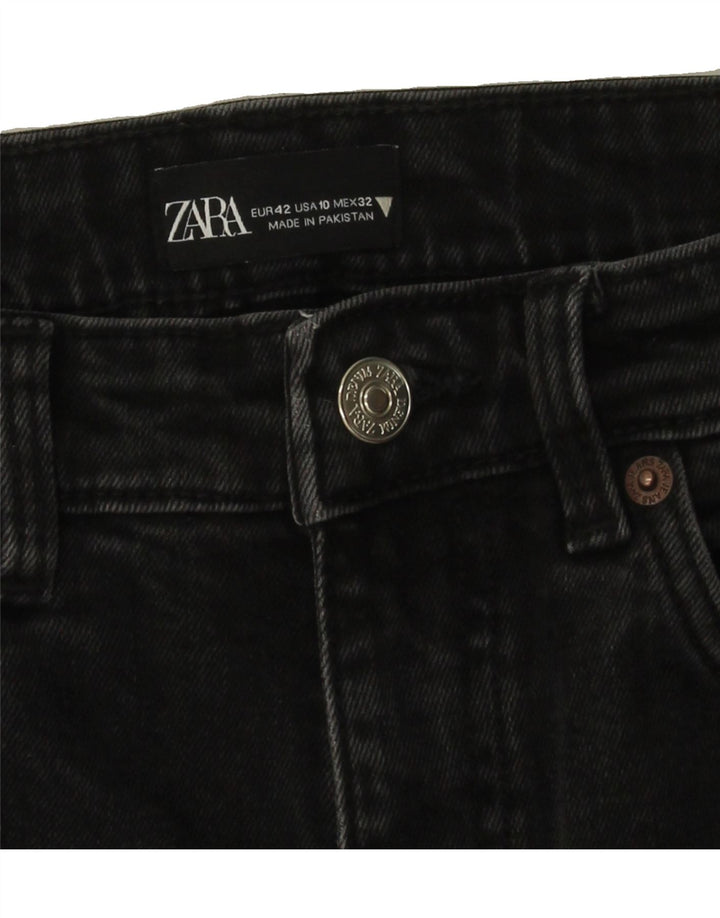 ZARA Womens Bootcut Cropped Jeans EU 42 Large W32  L25 Black Vintage Zara and Second-Hand Zara from Messina Hembry 