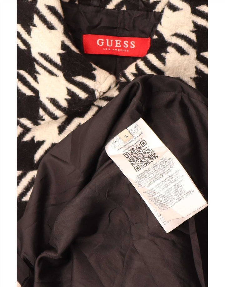 Guess Γυναικείο Πανωφόρι UK 10 Small Black Houndstooth Πολυεστέρας