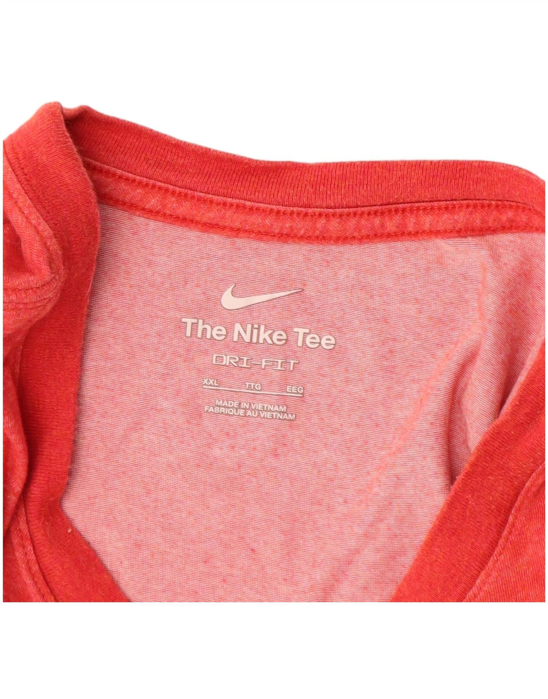 Ανδρικό T-Shirt NIKE Dri Fit Top 2XL Κόκκινο βαμβακερό