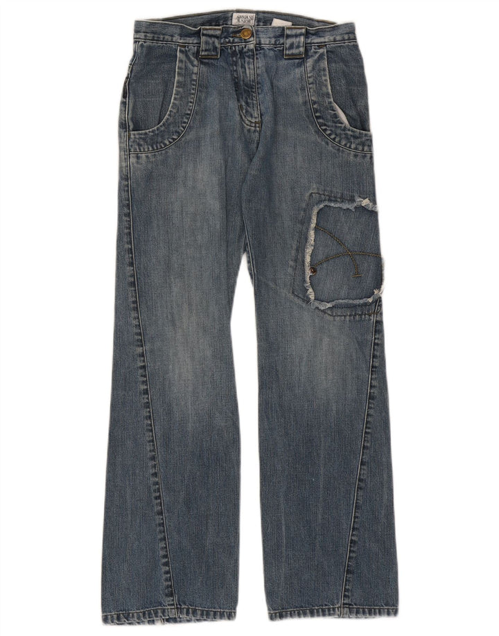 Armani Junior Girls Loose Jeans 10-11 ετών W26 L28 Μπλε συνονθύλευμα