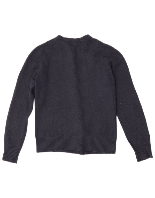 Γυναικείο πουλόβερ Benetton Crop Cardigan UK 6 XS Navy Blue Wool
