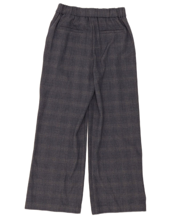 Zara Girls Pegged Chino Παντελόνι 11-12 ετών W26 L26 Grey Check