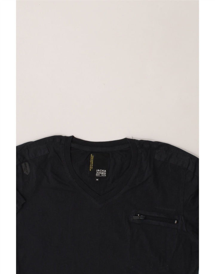 JACK & JONES Mens T-Shirt Top Medium Navy Blue Cotton Vintage Jack & Jones and Second-Hand Jack & Jones from Messina Hembry 