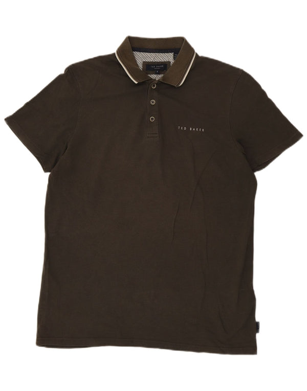 Ted Baker Ανδρικό πουκάμισο πόλο μεγέθους 3 Medium Khaki Modal