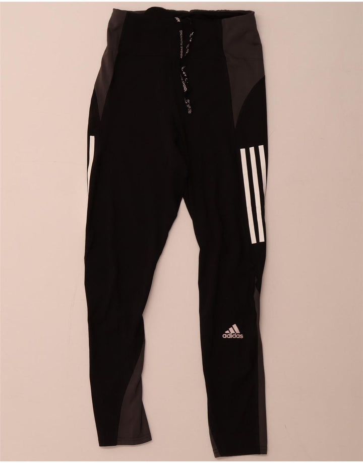 Γυναικεία κολάν ADIDAS Aeroready UK 8/10 Small Black Colourblock