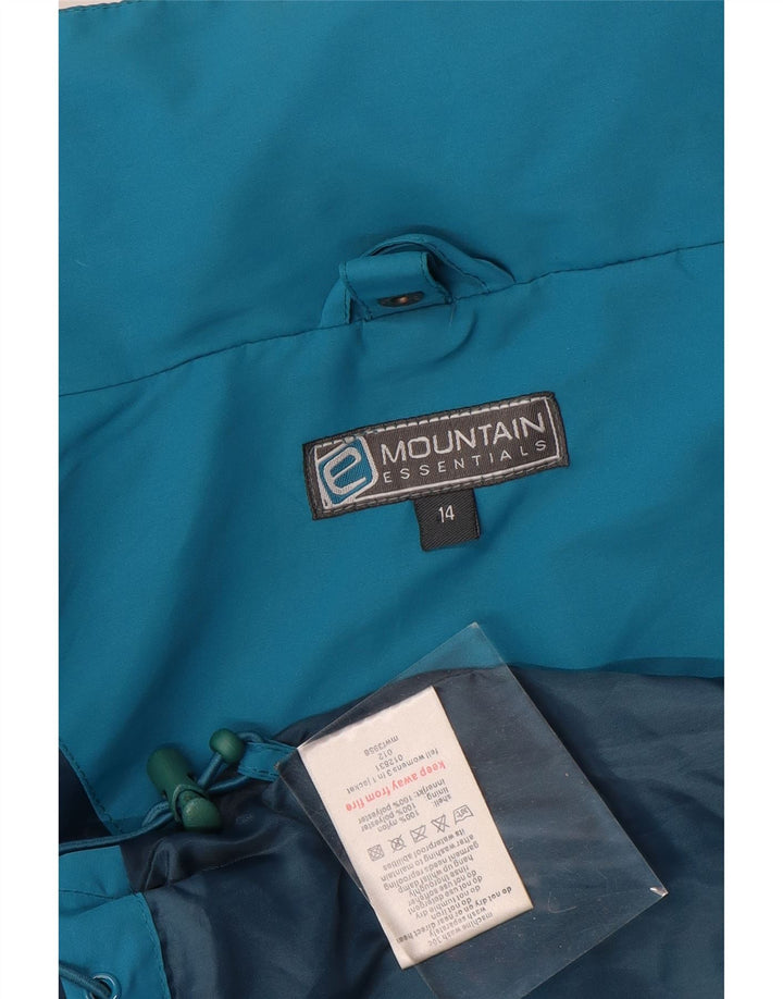 Mountain Essentials Γυναικείο Rain Jacket UK 14 Large Blue Nylon