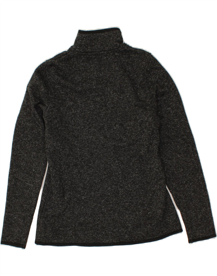 MOUNTAIN WAREHOUSE Womens Button Neck Sweatshirt Jumper UK 12 Medium Grey Vintage Mountain Warehouse and Second-Hand Mountain Warehouse from Messina Hembry 
