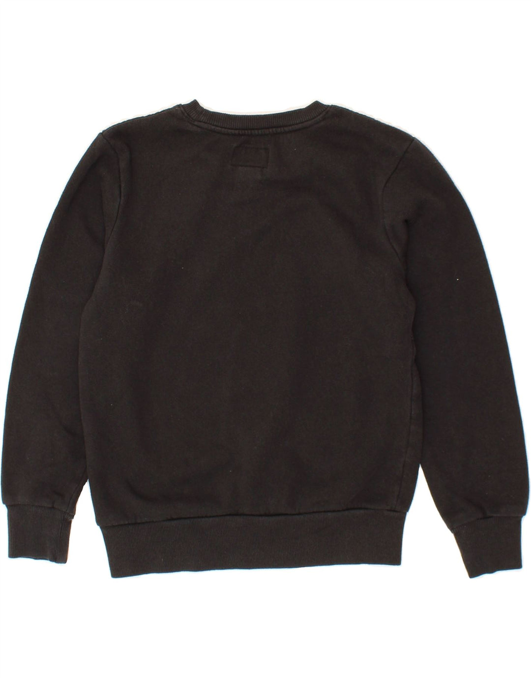 CONVERSE Girls Graphic Sweatshirt Jumper 10-11 Years Medium  Black Cotton Vintage Converse and Second-Hand Converse from Messina Hembry 