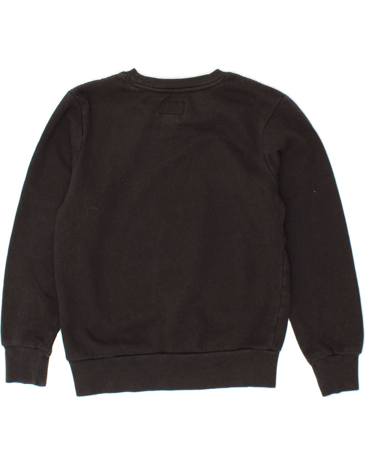 CONVERSE Girls Graphic Sweatshirt Jumper 10-11 Years Medium  Black Cotton Vintage Converse and Second-Hand Converse from Messina Hembry 