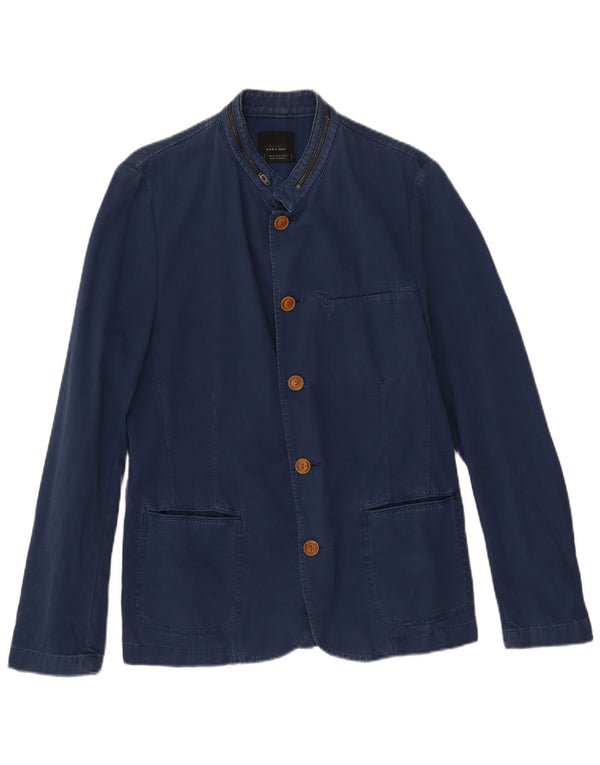 Zara Ανδρικό μπλέιζερ με 5 κουμπιά μπουφάν UK 38 Medium Navy Blue