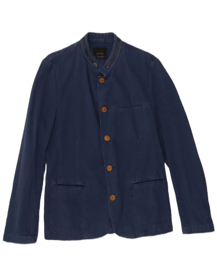 Zara Ανδρικό μπλέιζερ με 5 κουμπιά μπουφάν UK 38 Medium Navy Blue