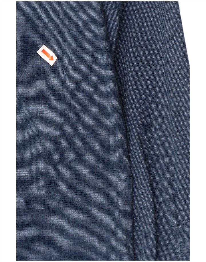 Ανδρικό πουκάμισο Hollister Slim Fit Medium Navy Blue βαμβακερό