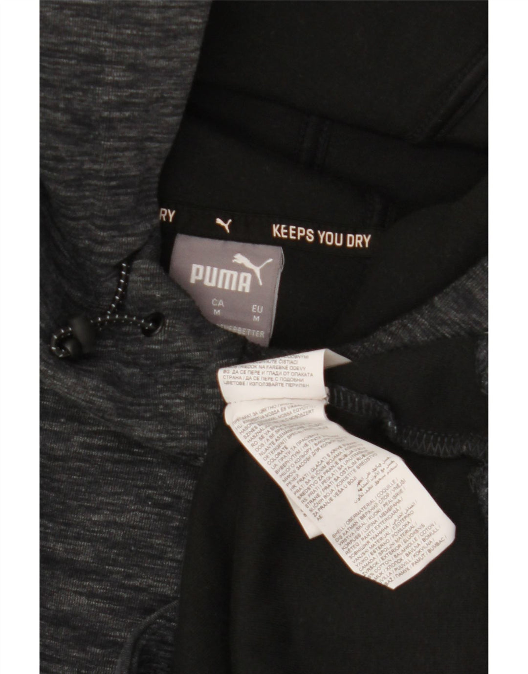 Ανδρικό φούτερ με κουκούλα Puma, βαμβακερό μεσαίο γκρι