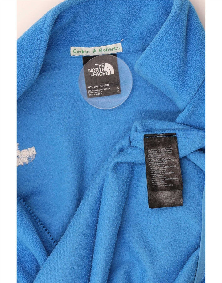 The North Face Boys Fleece Jacket 11-12 Years Large Blue Polyester