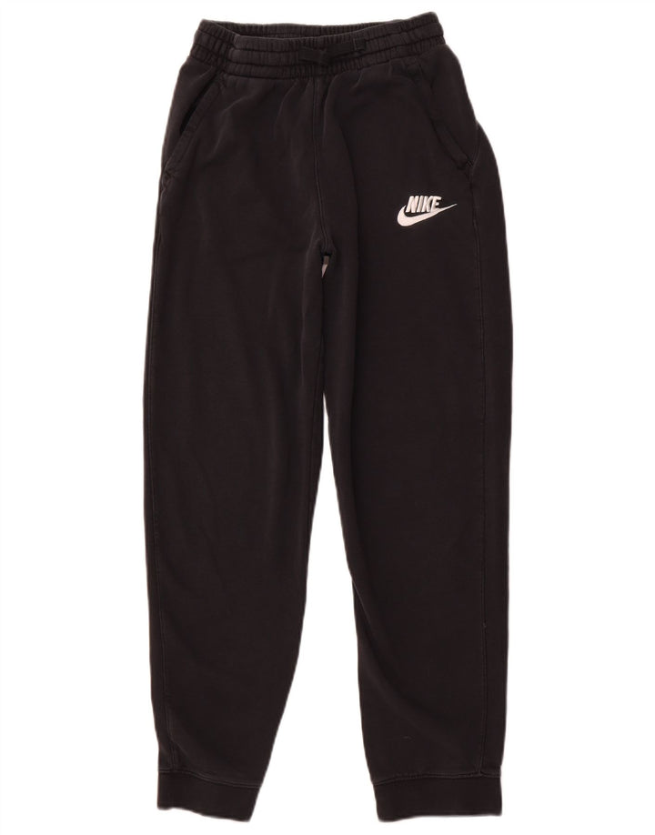 NIKE Boys Tracksuit Trousers Joggers 13-14 Years XL Μαύρο