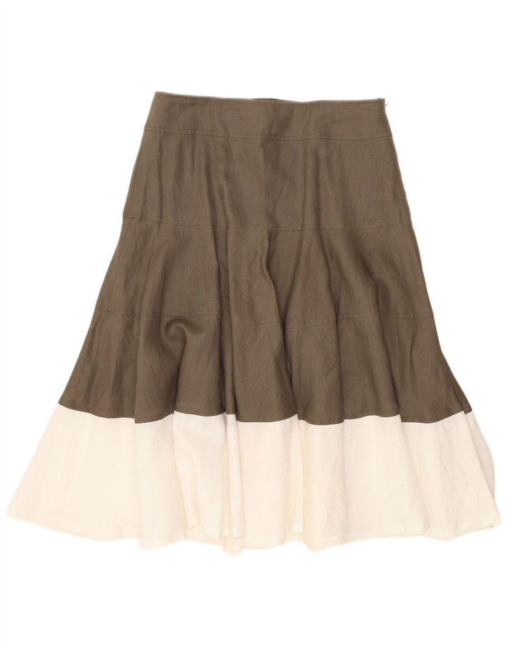 Fenn Wright Manson γυναικεία φούστα UK 10 Small W28 Brown Colourblock