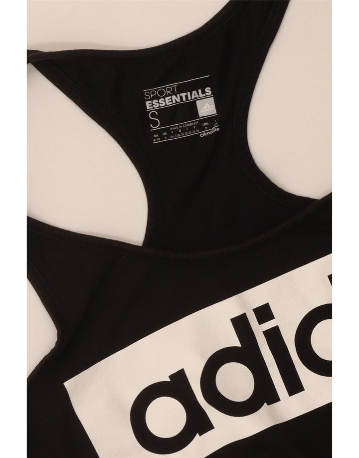 Γυναικείο γραφικό γιλέκο Climalite ADIDAS UK 8/10 Small Black