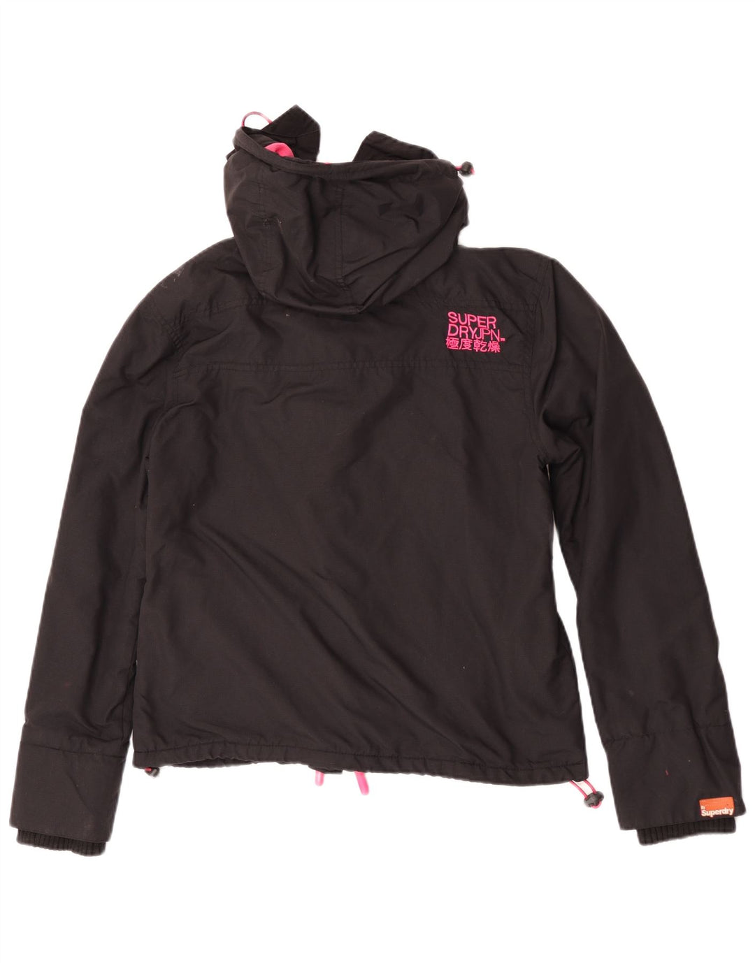 Superdry Γυναικείο τζάκετ αντιανεμικό γραφικό UK 16 μεγάλο μαύρο