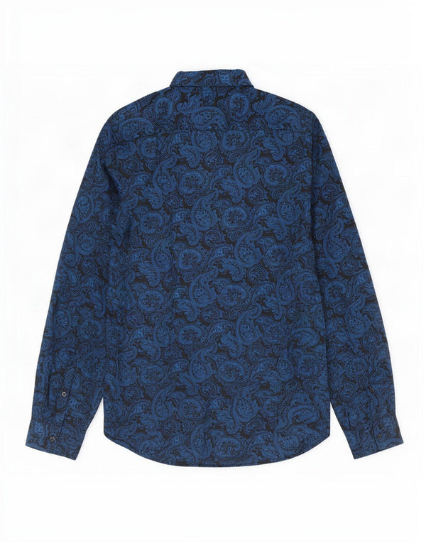 Ανδρικό πουκάμισο Angelo Litrico 37/38 Small Navy Blue Paisley Cotton