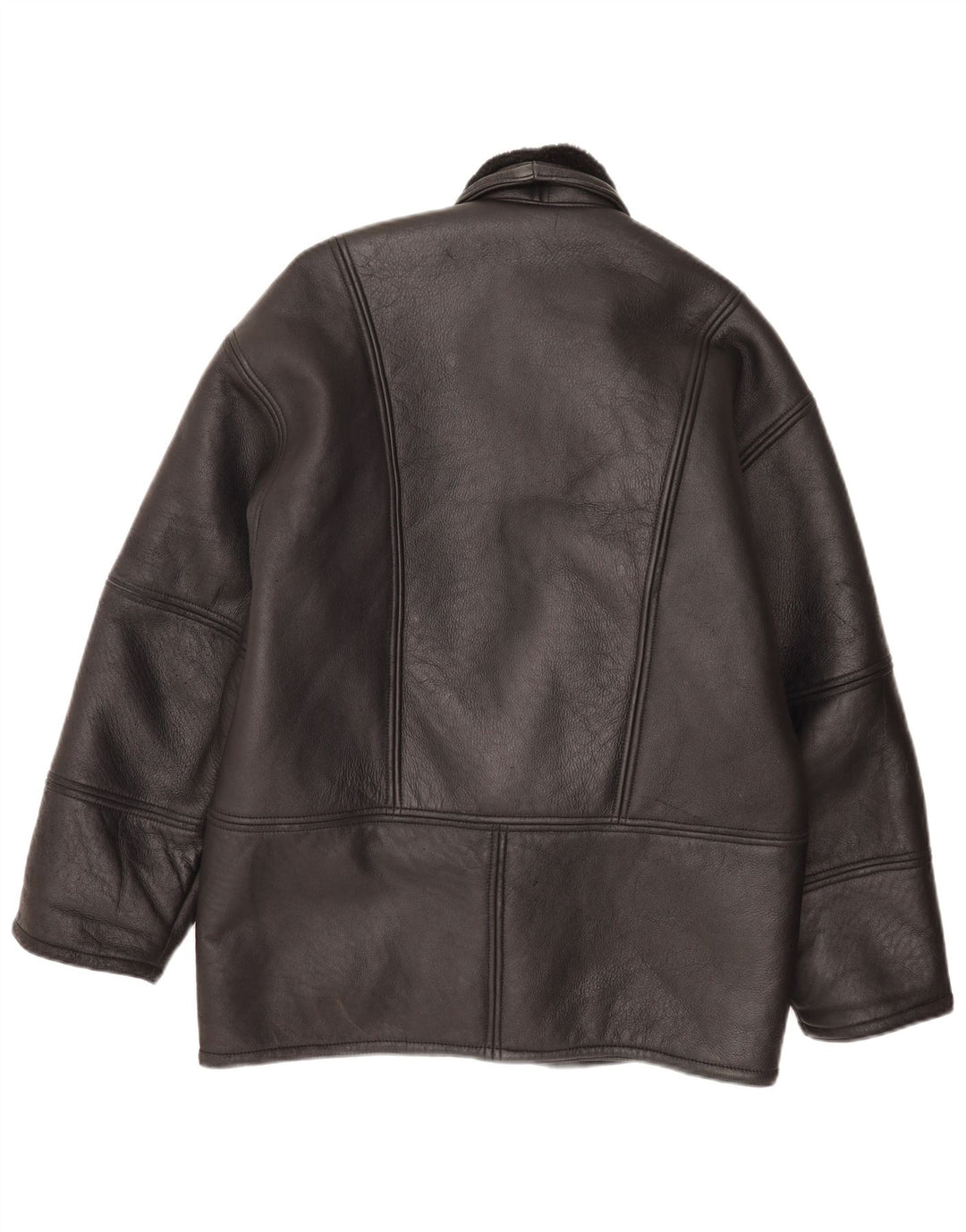Vintage Ανδρικό Shearling Jacket IT 48 Medium Black
