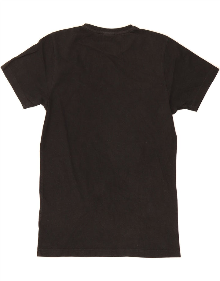 ELLESSE Mens T-Shirt Top Small Black Cotton Vintage Ellesse and Second-Hand Ellesse from Messina Hembry 